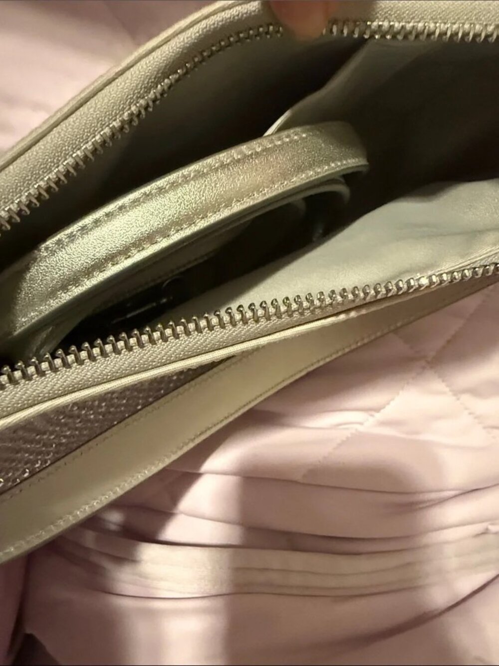 NWT Coach Teri Shoulder Bag with Crystal Rhinestones in Metallic Silver - Picture 2 of 6